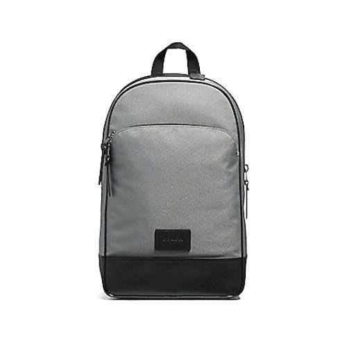 coach nylon backpack black