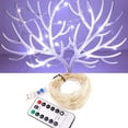 thumbnail image 3 of LED String Lights Waterproof Copper Wire Garden Yard Curtain Xmas Festival Decor Lamp 5m USB 8 Modes Remote Control, 3 of 6