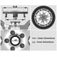 thumbnail image 5 of 4-Pack - Honda Hubcaps / Wheel Hub Emblems - Car 69mm - Black, 5 of 5