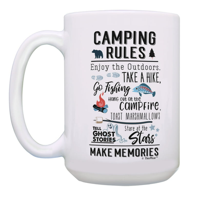 Making Memories Camping Themed Coffee Mug & Can Cooler Gift Pack (13696)