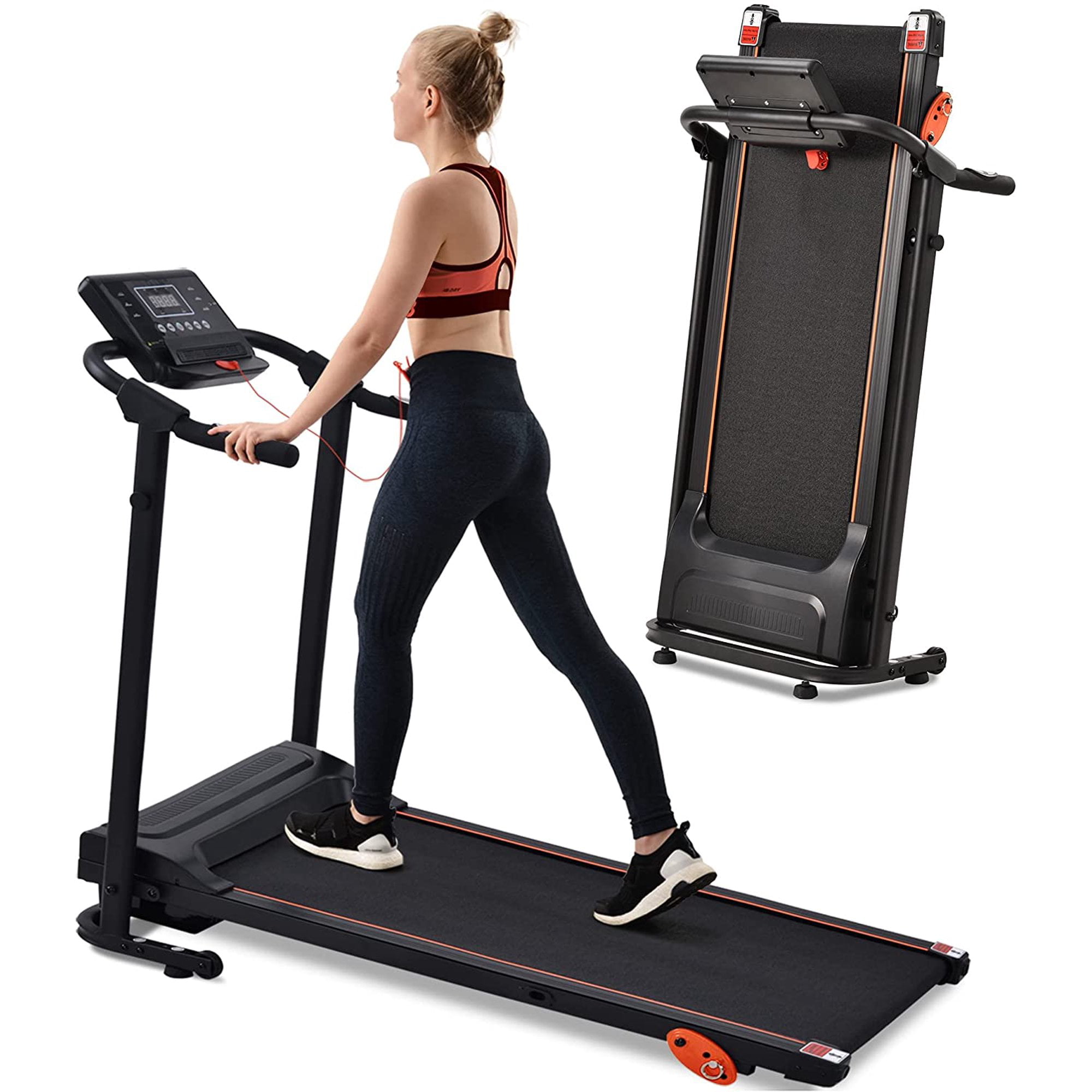 2HP Folding Electric Power Treadmill Motorized  Running Walking Fitness Machine 