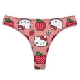 thumbnail image 3 of Hello Kitty Women's Breathable Seamless Thong Panties No Show Underwear, 3 of 7