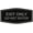 Black / Silver, variant on Signs ByLITA Fancy Exit Only Do Not Enter Sign - Laser-Engraved Lettering | Durable ABS Plastic | Vibrant Colors | Powerful Foam Tape (Black / Silver) - Small