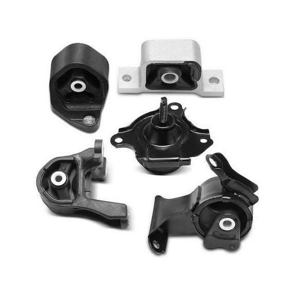 Engine Mount and Transmission Mount Kit 5 - Compatible with 2003 - 2011 Honda Element 2.4L 4-Cylinder 2004 2005 2006 2007 2008 2009 2010