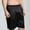 Black, variant on Pajama Shorts Men Knee Length Loose Fit Plus Size Straight Lightweight Elastic Waisted Pull On Comfortable Ice Silk Bottoms Lounge Homewear Sleep Shorts, M-5XL