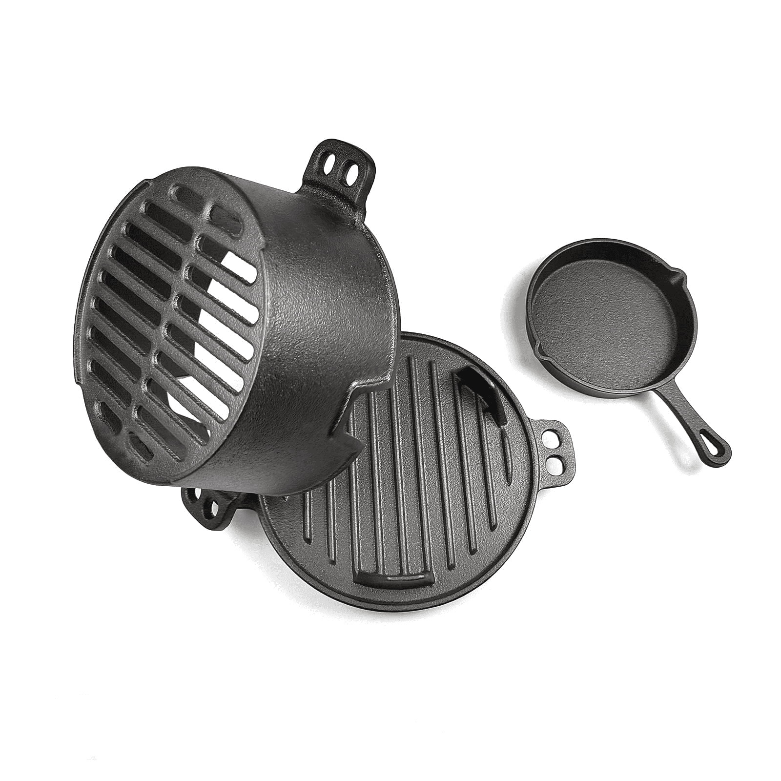 HAWOK Pre-seasoned Hibachi Grill, Charcoal Grill for Outdoor Camping BBQ Cooking………
