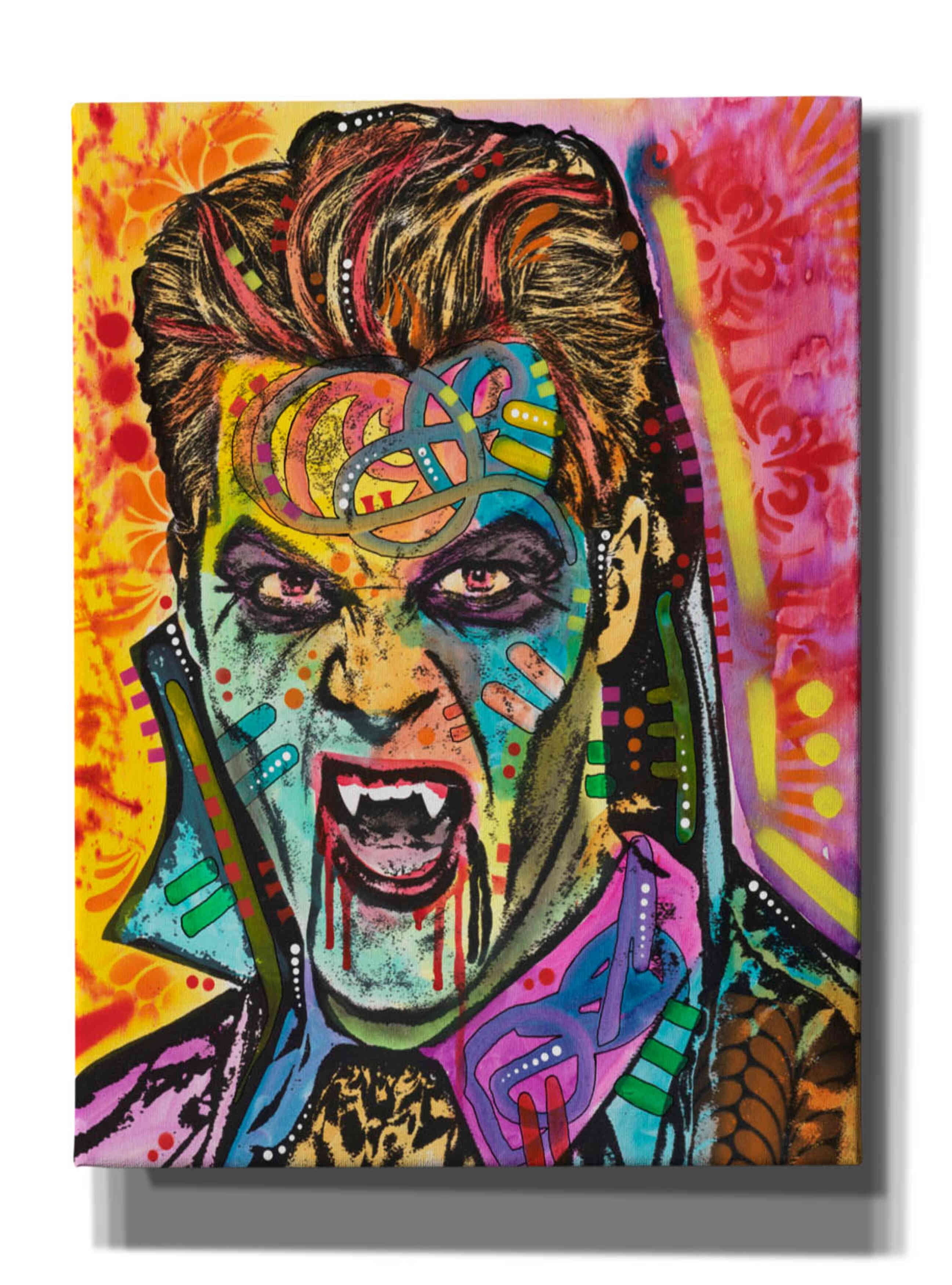 Epic Graffiti Dracula By Dean Russo Canvas Wall Art 40 x54 Epic graffiti dracula by dean russo canvas wall art 40 x54