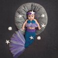 thumbnail image 5 of Conjunto de disfraz de cola de sirena para recién nacido, tejido de ganchillo, atrezos para fotografía de bebés, accesorios de estudio infantil Botao, 5 of 5
