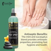 FOOTSPA - Pedi Spray Antiseptic, Mint & Eucalyptus - Refreshing Foot Care - 16 Ounces