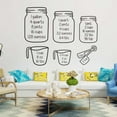 thumbnail image 5 of Miayilima Wall stickers Art Kitchen Measuring Cup Decal Decor Vinyl Wall Restaurant Stickers Home Decor Black, 5 of 6