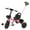 Pink, variant on Kids Tricycle 2 in 1 Stroll Trike with Adjustable Push Handle Kids Trike Balance Bike Kids' Tricycles Push Bike for 4 Years Old