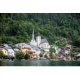 thumbnail image 2 of Looney, Hollice 32x23 Black Ornate Wood Framed with Double Matting Museum Art Print Titled - Austria-Hallstatt-Town of Hallstatt as seen from Lake Hallstatt, 2 of 4