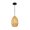 Clear Natural Tule Leaf, variant on EQLight PACM01 11 x 9 x 9 in. Ana 1-Light Beige Outdoor Pendant Light, Shade in Clear Natural Tule Leaf