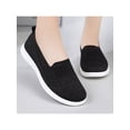 thumbnail image 4 of Gomelly Women Casual Shoes Slip On Loafers Knit Upper Sneakers Comfort Walking Shoe Sports Travel Flats Black 9, 4 of 5