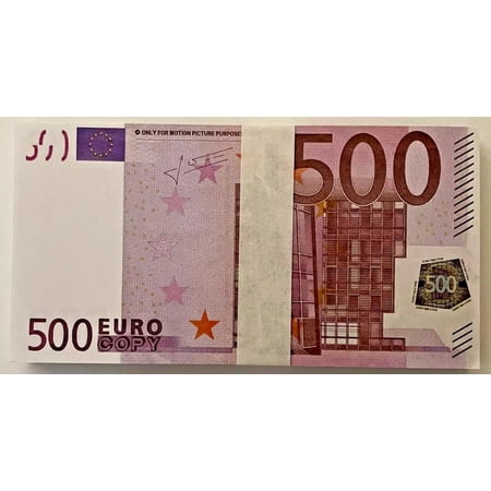 Play Money 500 Euro Bills 100 Pack