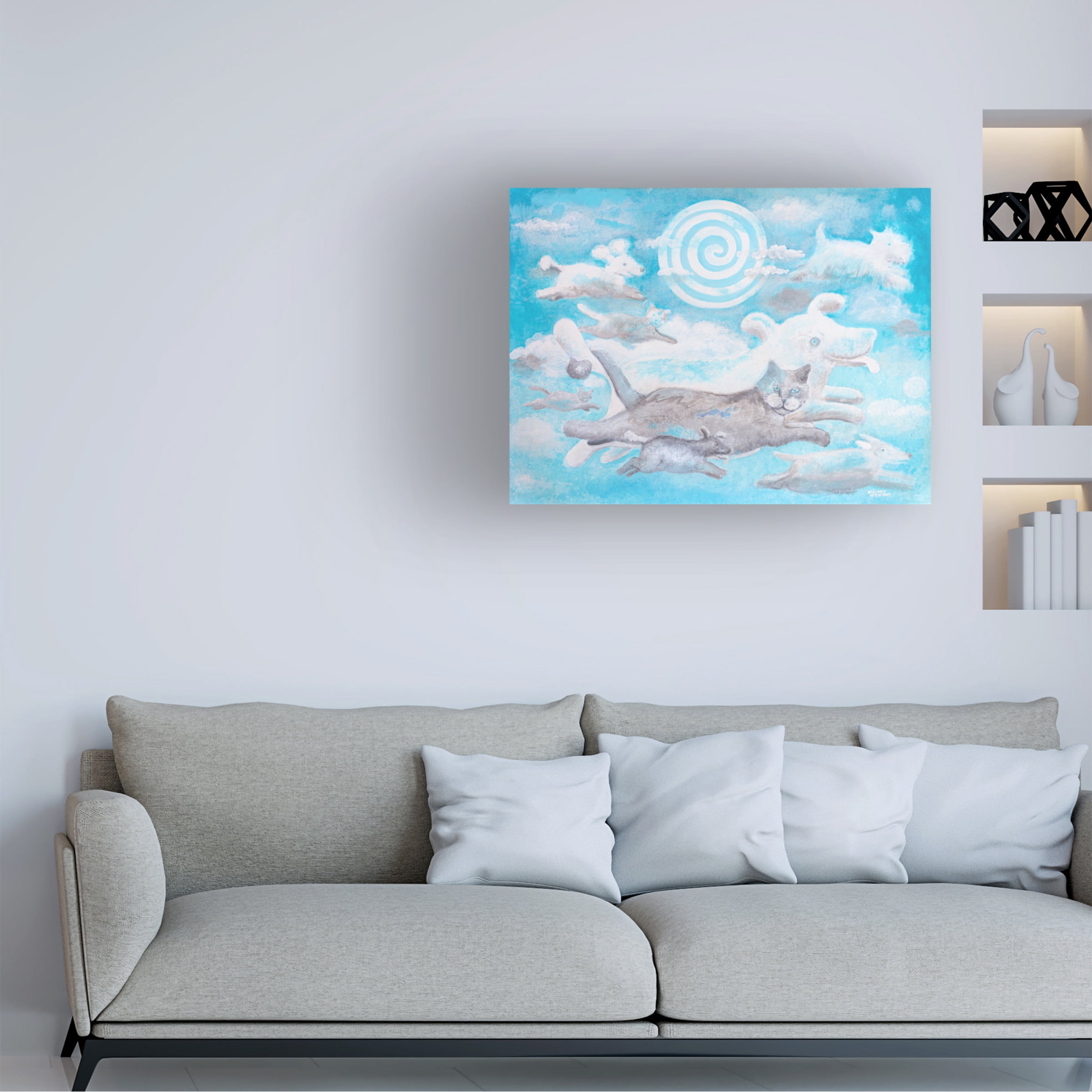 Hillary Vermont Pet Designs for Humans 'Welcome To Heaven' Canvas Art