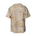 thumbnail image 2 of Disketp Men's Hawaiian Tortilla Print Shirts Button Down Holiday Beach Shirts-Medium, 2 of 7