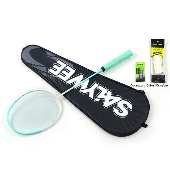 SALYWEE Blossom-Rain Lightweight Composite Carbon Fiber Badminton Rackets for Women with Free Bag - Tension 26lbs, 4U G5, Durable & Resilient