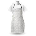 thumbnail image 3 of Grey and Mint Apron, Rustic Branches White Buds Purity of Untouched Nature Theme, Unisex Kitchen Bib with Adjustable Neck for Cooking Gardening, Adult Size, Pale Mint Green White, by Ambesonne, 3 of 4