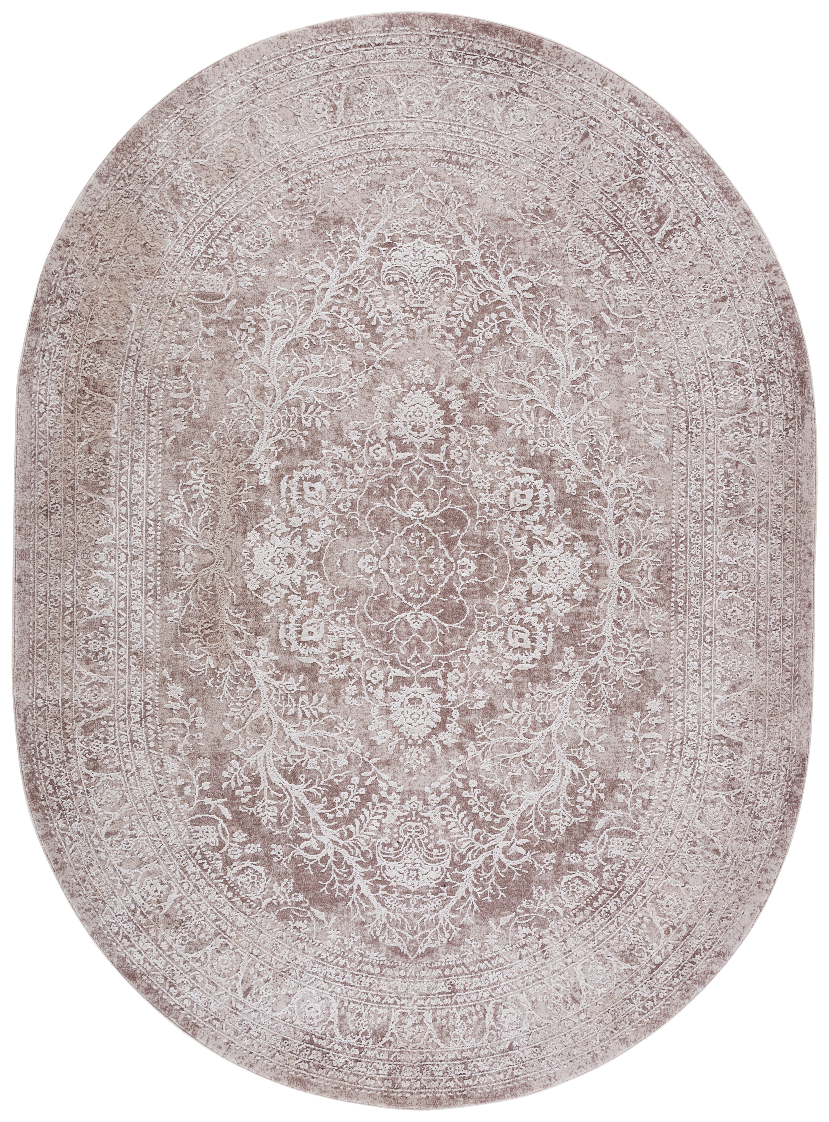 Safavieh Reflection Alayna Oriental Area Rug, Beige/Cream, 6' x 8' Oval