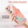 thumbnail image 2 of Petocase for Samsung Galaxy S23 Plus 5G Case,[2 Tempered Glass Screen Protector + 2 Camera Lens Protector ]Fashion Marble Pattern Slim Rugged Shockproof Protective Phone Cover,Rose Gold, 2 of 7