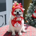 thumbnail image 4 of Gorro navideño para perro, babero para cachorro, Papá Noel, alce, toalla para Saliva, disfraces para mascotas, ropa de otoño e invierno, sombrero para gatos, accesorios para mascotas, 4 of 4