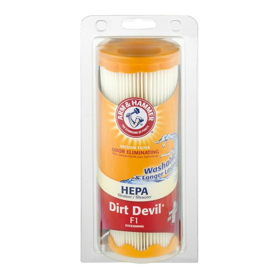 Arm & Hammer Odor Eliminating Vacuum Filter Dirt Devil F1, 1.0 CT