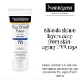 thumbnail image 4 of Neutrogena Age Shield Face Oil-Free Sunscreen, SPF 70 Sunblock, 3 fl oz, 4 of 10