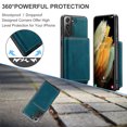 thumbnail image 5 of for Samsung Galaxy S20 Plus Wallet Case, Minimalist Luxury PU Leather Magnetic Detachable Credit Card Holder, 2 in 1 Zipper ID Cash Slot, Magnetic Closure Kickstand Folio Flip Slim Cover,Blue, 5 of 11