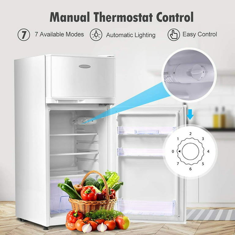 Appliance Basics 3.1 cu. ft. Double-Door Compact Mini Refrigerator
