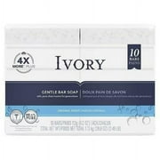 Ivory Gentle Bar Soap, Original Scent, 4 Oz, 10 Count