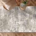 thumbnail image 3 of BERTHMEER 3'x5' Abstract Area Rugs for Living Room Entryway Office Washable Rugs, Non-slip, Beige Gray, 3 of 5