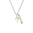thumbnail image 2 of Delight Jewelry Goldtone Bass Clef Silvertone Courage Strength Wisdom Honesty Bar Charm Necklace, 23", 2 of 4