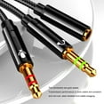 thumbnail image 2 of Cable Adaptador de Auriculares Inteprter para Computadora de Escritorio 3.5mm, 2 of 6