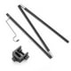 thumbnail image 1 of Sonducket Poste de lámpara de Camping, poste de aleación de aluminio plegable, gancho de rotación de 270 grados, Kit de soporte de luz portátil, carpas Negro Cabeza única Sonducket OD020923-01B, 1 of 6