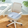 thumbnail image 2 of Memory Foam Seat Cushion 15.7"x14.6", Office Chair Cushion, Ergonomic Buttocks & Hip Support Pad, Non-Slip Base for Home, Desk, 2 of 6