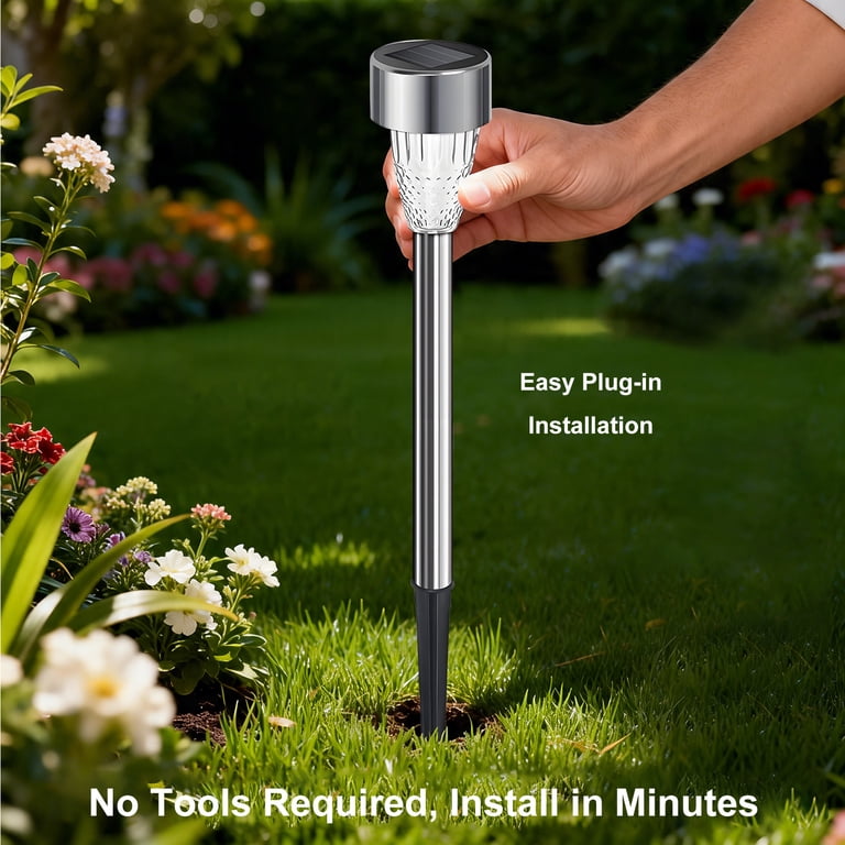 Rirool Solar Pathway Lights, 12-Pack Multicolor photo 6