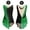 Green&Black, variant on Girls Figure Ice Roller Skating Dress Gymnastics Leotards Lyrical Jazz Latin Ballet Dancewear Green&Black 6