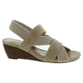 thumbnail image 4 of Ros Hommerson Wynona Women's Stretch Fabric Straps Sandal In Nude Combo, 4 of 6
