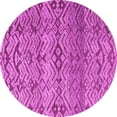 thumbnail image 1 of Ahgly Company Indoor Round Abstract Pink Modern Area Rugs, 7' Round, 1 of 4