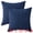 Dark Blue, variant on Unique Bargains Corduroy Throw Pillow Covers Set of 2 Dark Brown 20" x 20"