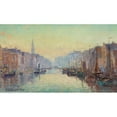 thumbnail image 3 of Colin Campbell Cooper 18x12 Black Modern Framed Museum Art Print Titled - A Canal in Rotterdam (circa 1910-1915), 3 of 5
