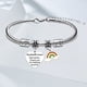 thumbnail image 5 of Fiudx Pulsera de Acero Inoxidable, Regalo Inspirador para Profesores, Colgante de Corazón Grabado, Joya Única de Agradecimiento, Regalo para El Día Del Maestro, Cumpleaños y Navidad, Un Detalle Consi, 5 of 6