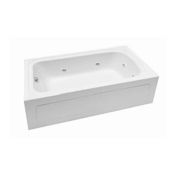Proflo Pfw7242arsk Plus A 72" X 42" Alcove 8 Jet Whirlpool Bath Tub - Off White