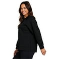 thumbnail image 4 of RBX Active Women's Midweight Crewneck Luxe Athleisure Sweatshirt with Relaxed Fit, 4 of 5