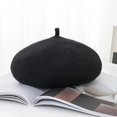 thumbnail image 1 of Gorro de boina francesa de lana para mujer, gorro de invierno, gorro flexible, 1 of 4