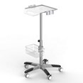 thumbnail image 2 of Mobile Rolling Cart for Ultrasound Imaging System Adjustable Height, Best for LCD Display Scanner., 2 of 5