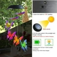 thumbnail image 4 of Garden Wind Chime Solar Power LED Butterfly Lights Hanging Colour Changing Decor, 4 of 10