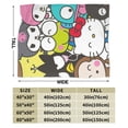 thumbnail image 2 of Hello Kitty Throw Blanket, Cozy Flannel Blankets For Boys Girls, Super Soft Warm Blanket For Couch Sofa Bed, 2 of 9