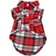 thumbnail image 1 of Camisa para perro a cuadros, ropa para perros, camisa a cuadros para mascotas, camisa suave y cómoda, ropa para gatos a cuadros (m, rojo) Rojo Verde Cocina, Decoración y Otros, 1 of 5